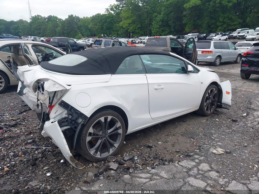 2016 Buick Cascada VIN W04WT3N57GG114421 IAAI salvage auction — FRONT & REAR, Salvage (Georgia), sold $650 on 2026-07-15 (photo 4)
