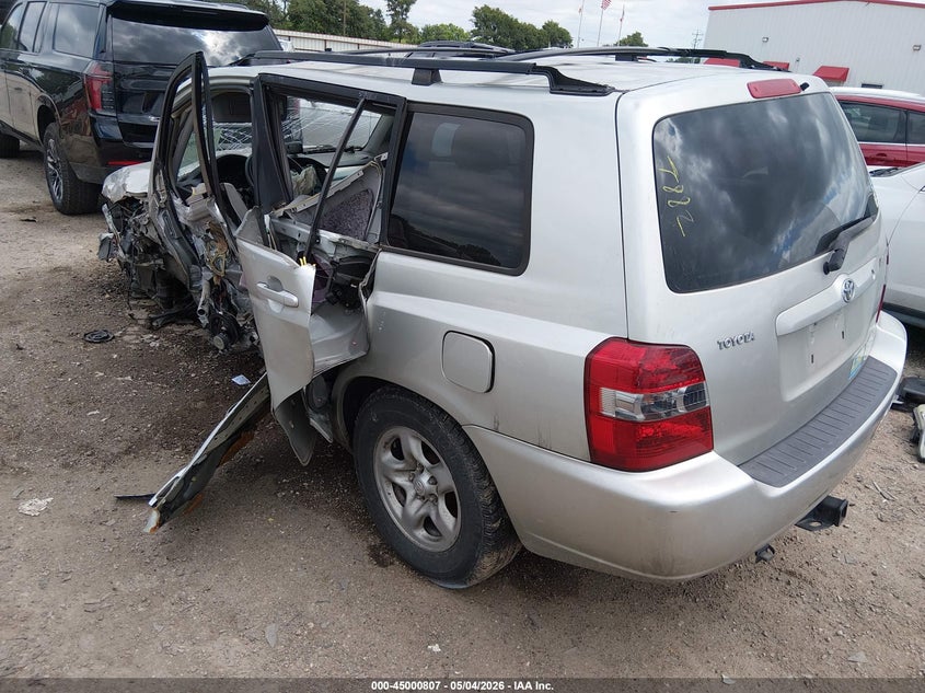 2004 Toyota Highlander VIN JTEGD21AX40087882 IAAI salvage auction — LEFT SIDE, Salvage (Texas), sold $275 on 2026-07-14 (photo 3)