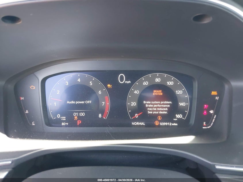 2025 Acura Integra VIN 19UDE4H66SA000733 IAAI salvage auction — FRONT END, Salvage (California), sold $9,050 on 2026-07-15 (photo 7)