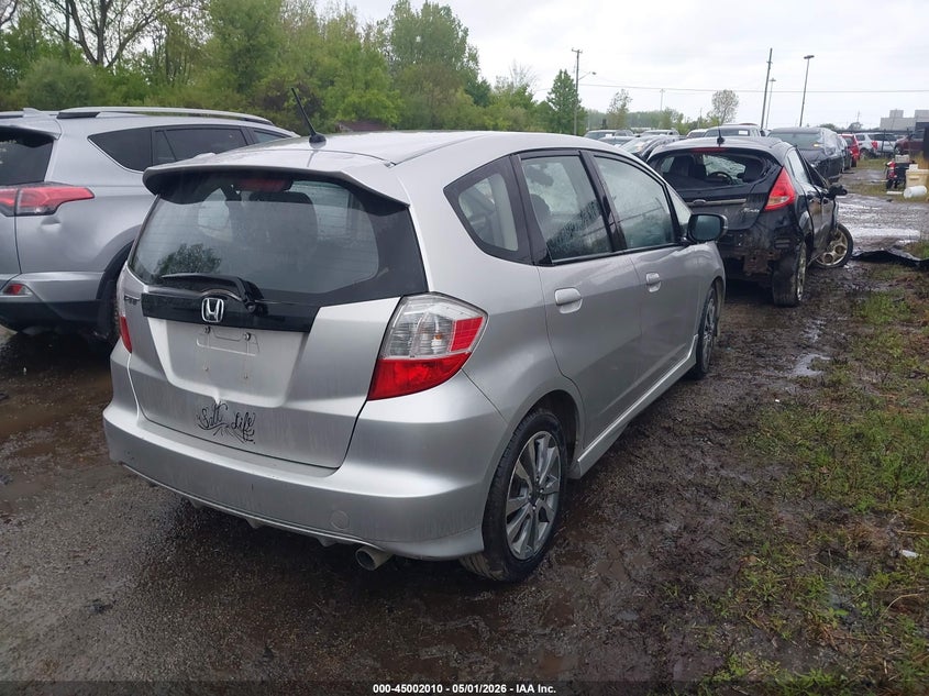 2013 Honda Fit VIN JHMGE8H51DC015477 IAAI salvage auction — LEFT FRONT, Salvage (Ohio), sold $725 on 2026-07-21 (photo 4)