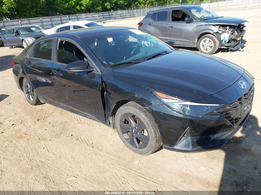 2022 Hyundai Elantra VIN KMHLM4AG1NU346364 IAAI salvage auction — LEFT REAR, Salvage (Tennessee), sold $2,750 on 2026-07-08 (photo 1)