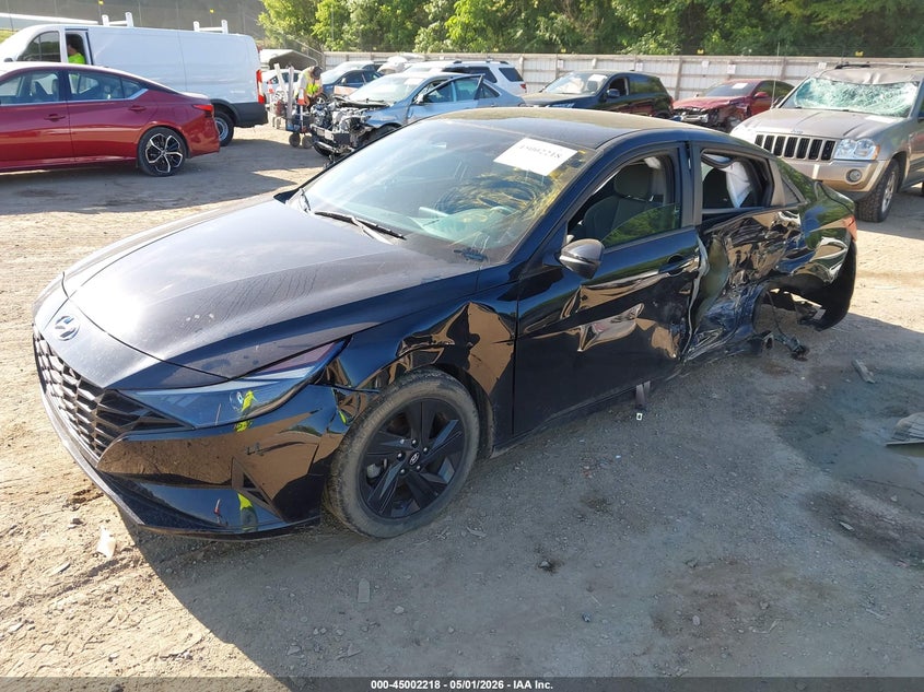 2022 Hyundai Elantra VIN KMHLM4AG1NU346364 IAAI salvage auction — LEFT REAR, Salvage (Tennessee), sold $2,750 on 2026-07-08 (photo 2)