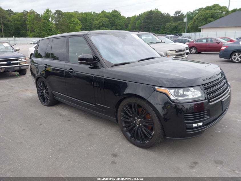 2016 Land rover RANGE ROVER VIN SALGS2EF4GA282769 IAAI salvage auction — NORMAL WEAR, Salvage (Texas), sold $3,700 on 2026-07-29 (photo 1)
