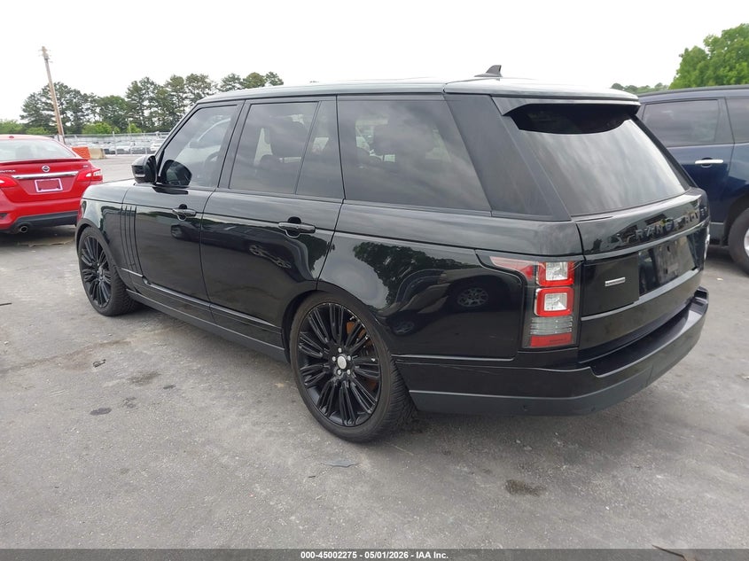 2016 Land rover RANGE ROVER VIN SALGS2EF4GA282769 IAAI salvage auction — NORMAL WEAR, Salvage (Texas), sold $3,700 on 2026-07-29 (photo 3)