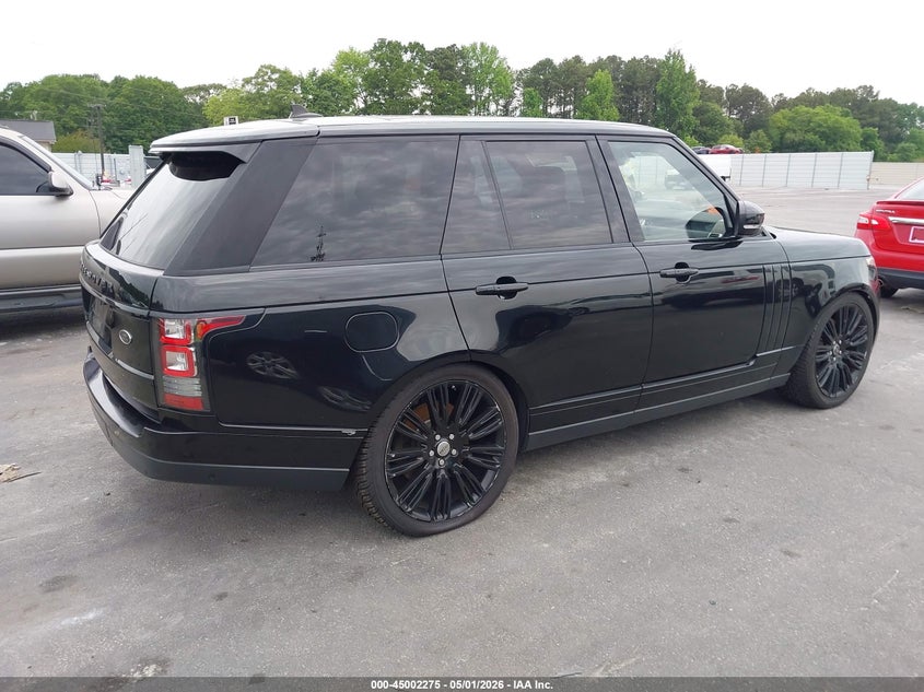 2016 Land rover RANGE ROVER VIN SALGS2EF4GA282769 IAAI salvage auction — NORMAL WEAR, Salvage (Texas), sold $3,700 on 2026-07-29 (photo 4)