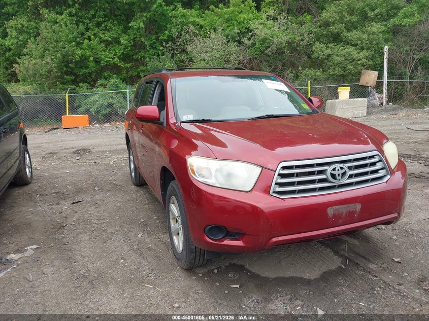 2008 Toyota Highlander VIN JTEES41A982052205 IAAI salvage auction — LEFT FRONT, Salvage (Idaho), sold $1,600 on 2026-07-07 (photo 1)