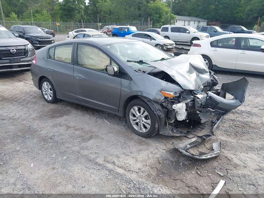 2013 Honda Insight VIN JHMZE2H78DS005834 IAAI salvage auction — FRONT END, Salvage (South Carolina), sold $275 on 2026-07-07 (photo 1)