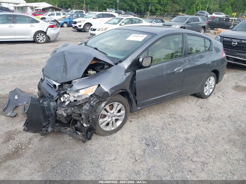 2013 Honda Insight VIN JHMZE2H78DS005834 IAAI salvage auction — FRONT END, Salvage (South Carolina), sold $275 on 2026-07-07 (photo 2)