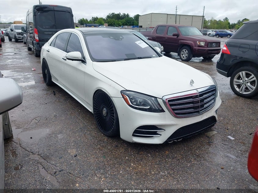 2020 Mercedes-benz S-klasse VIN W1KUG8DB1LA552196 IAAI salvage auction — THEFT, Rebuildable (Florida), sold $19,700 on 2026-07-30 (photo 1)