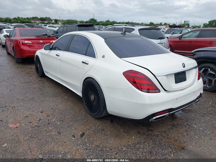 2020 Mercedes-benz S-klasse VIN W1KUG8DB1LA552196 IAAI salvage auction — THEFT, Rebuildable (Florida), sold $19,700 on 2026-07-30 (photo 3)