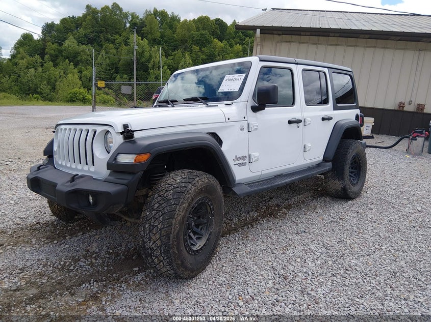 2019 Jeep Wrangler / VIN 1C4HJXDN1KW592815 IAAI salvage auction — FRONT & REAR, Salvage (Kentucky), sold $3,850 on 2026-07-10 (photo 2)