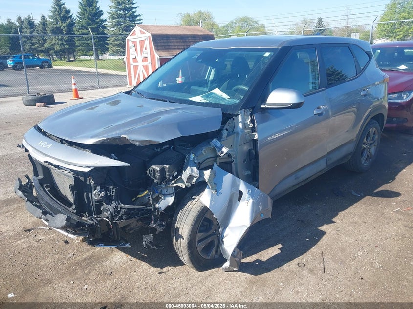 2023 Kia Seltos VIN KNDEPCAA8P7408371 IAAI salvage auction — FRONT END, Scrap (Michigan), sold $2,300 on 2026-07-30 (photo 2)
