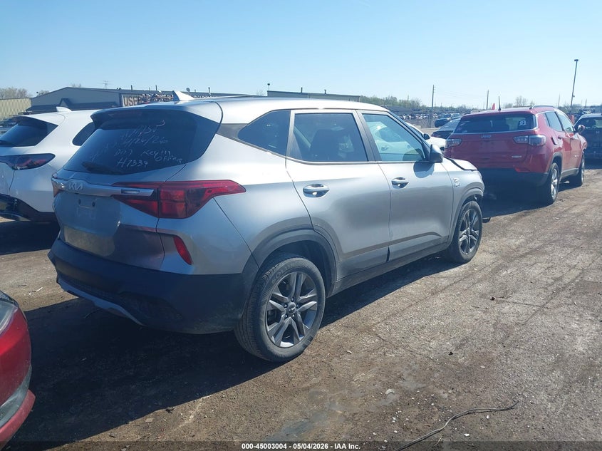 2023 Kia Seltos VIN KNDEPCAA8P7408371 IAAI salvage auction — FRONT END, Scrap (Michigan), sold $2,300 on 2026-07-30 (photo 4)