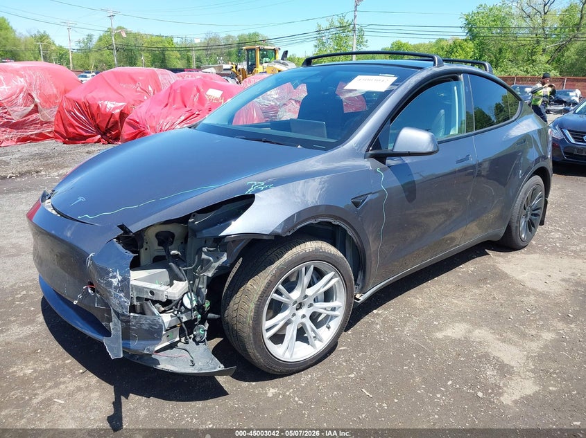 2023 Tesla Model y VIN 7SAYGAEEXPF967271 IAAI salvage auction — FRONT END, Salvage (Idaho), sold $14,300 on 2026-07-15 (photo 6)