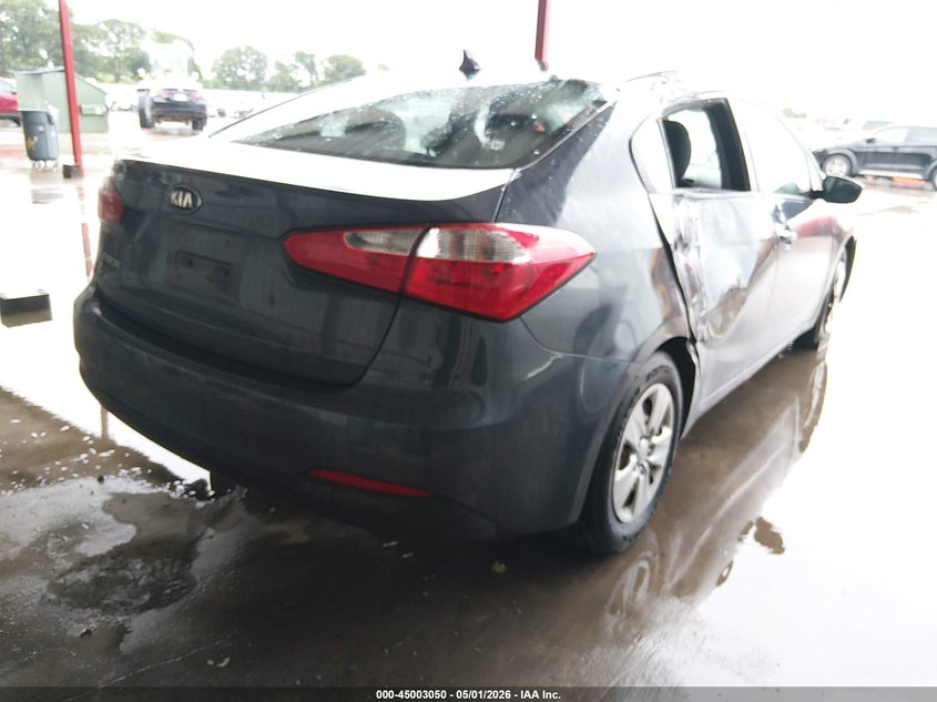 2016 Kia Forte VIN KNAFK4A61G5495253 IAAI salvage auction — LEFT & RIGHT, Salvage (Texas), sold $800 on 2026-07-28 (photo 4)