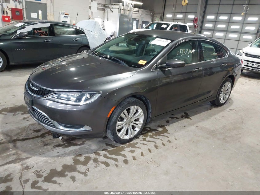 2015 Chrysler 200 VIN 1C3CCCAB0FN707234 IAAI salvage auction — FRONT END, Clear (Indiana), sold $1,700 on 2026-07-11 (photo 2)