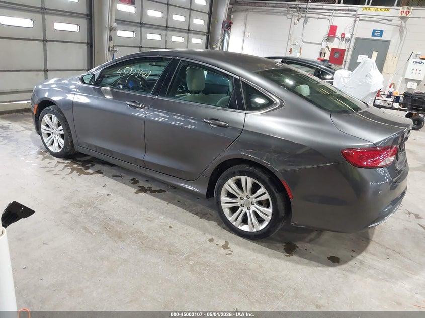 2015 Chrysler 200 VIN 1C3CCCAB0FN707234 IAAI salvage auction — FRONT END, Clear (Indiana), sold $1,700 on 2026-07-11 (photo 3)