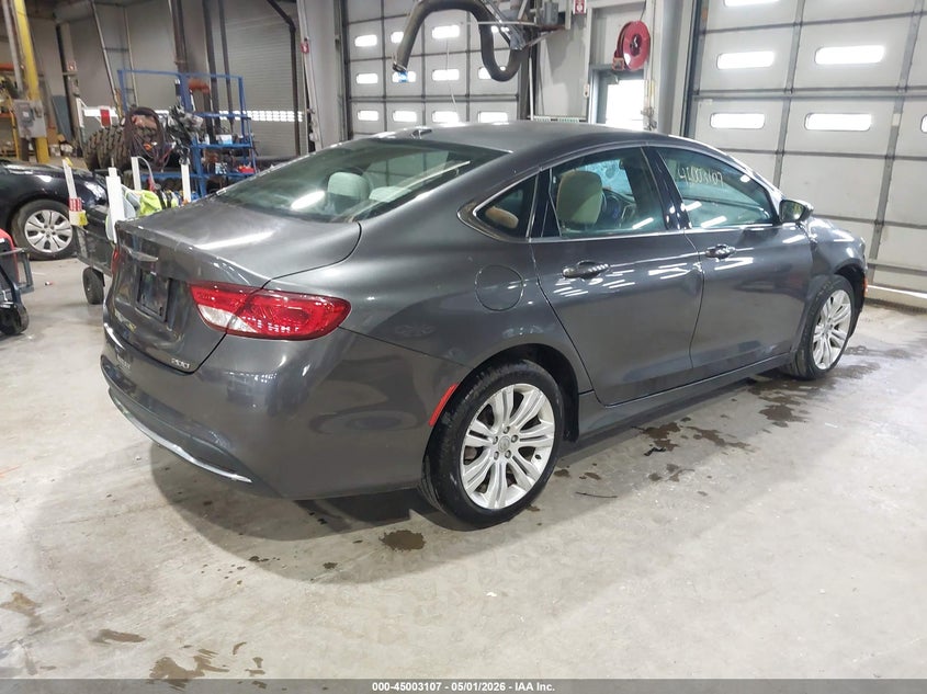 2015 Chrysler 200 VIN 1C3CCCAB0FN707234 IAAI salvage auction — FRONT END, Clear (Indiana), sold $1,700 on 2026-07-11 (photo 4)