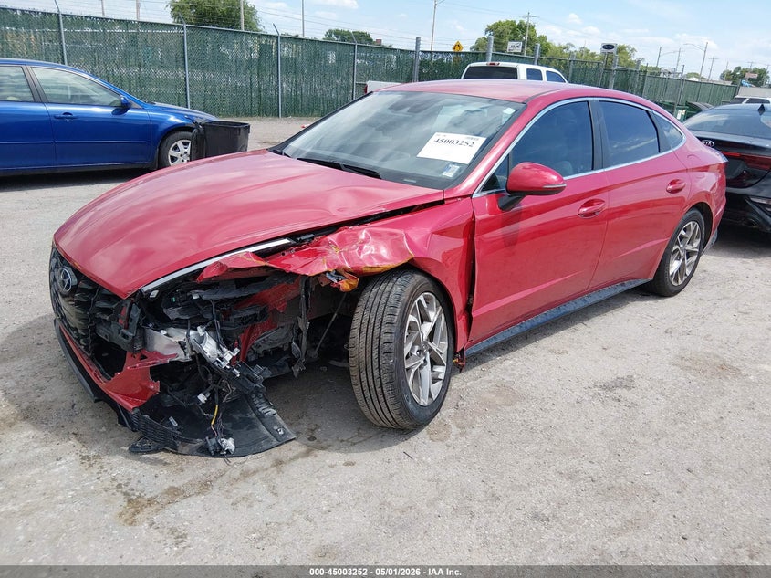 2021 Hyundai Sonata VIN KMHL64JA2MA158524 IAAI salvage auction — LEFT FRONT, Salvage (Kansas), sold $3,475 on 2026-07-31 (photo 2)