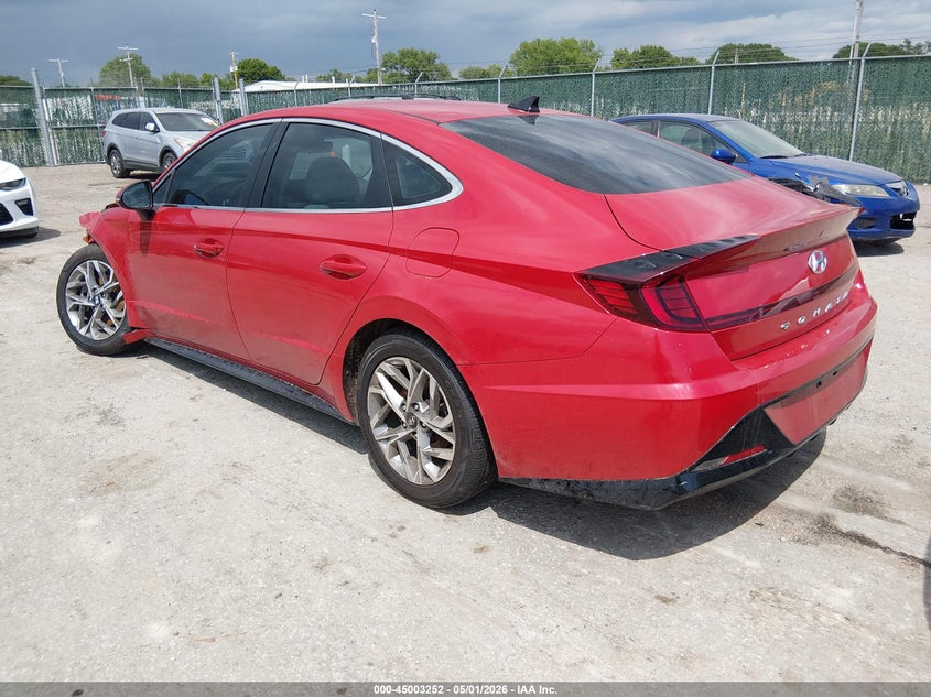 2021 Hyundai Sonata VIN KMHL64JA2MA158524 IAAI salvage auction — LEFT FRONT, Salvage (Kansas), sold $3,475 on 2026-07-31 (photo 3)