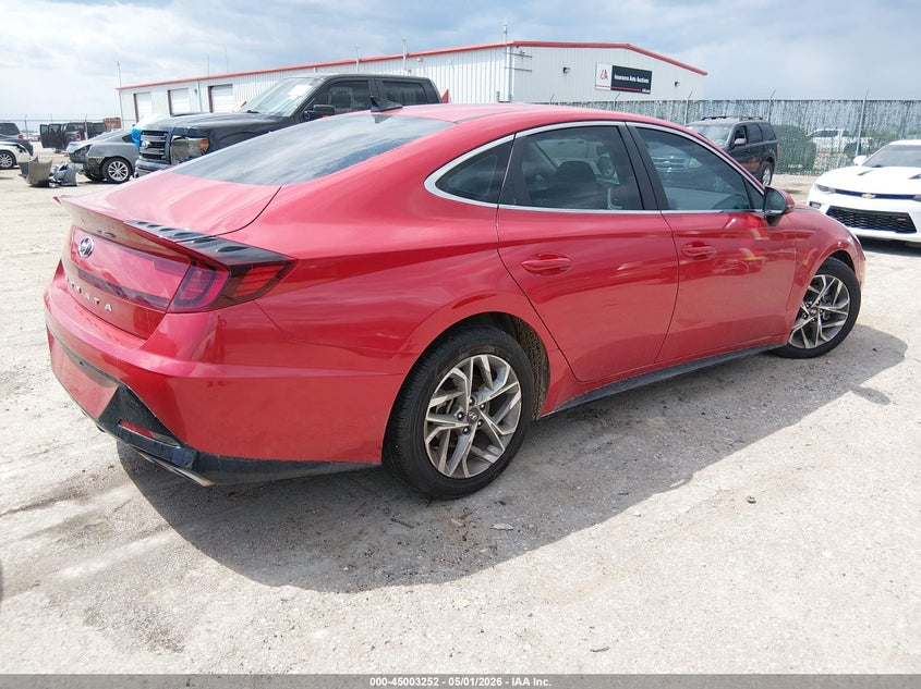 2021 Hyundai Sonata VIN KMHL64JA2MA158524 IAAI salvage auction — LEFT FRONT, Salvage (Kansas), sold $3,475 on 2026-07-31 (photo 4)