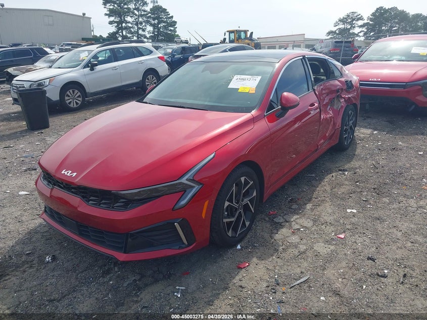 2025 Kia K5 VIN KNAG34J75S5270367 IAAI salvage auction — SIDE, Salvage Title, sold $10,200 on 2026-07-22 (photo 2)