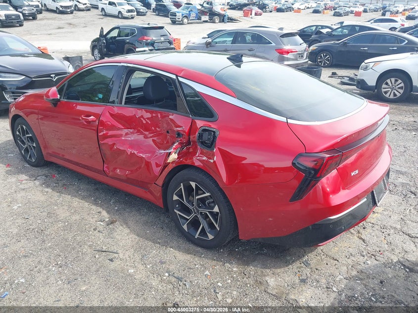2025 Kia K5 VIN KNAG34J75S5270367 IAAI salvage auction — SIDE, Salvage Title, sold $10,200 on 2026-07-22 (photo 3)