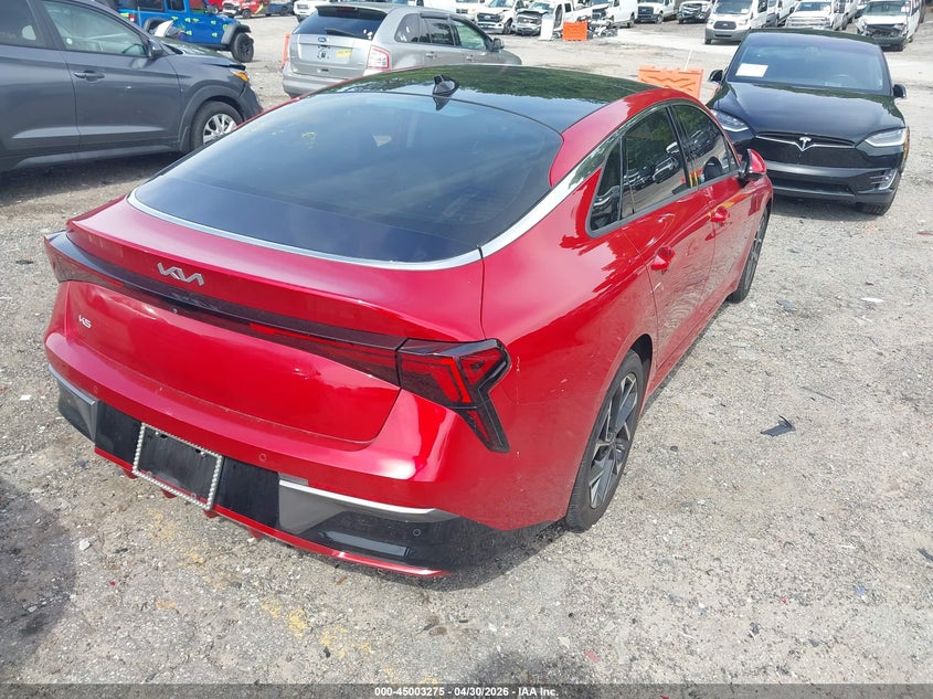 2025 Kia K5 VIN KNAG34J75S5270367 IAAI salvage auction — SIDE, Salvage Title, sold $10,200 on 2026-07-22 (photo 4)