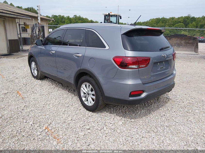 2020 Kia Sorento VIN 5XYPG4A36LG682018 IAAI salvage auction — Burn Engine, Salvage (Kentucky), sold $1,500 on 2026-07-15 (photo 3)