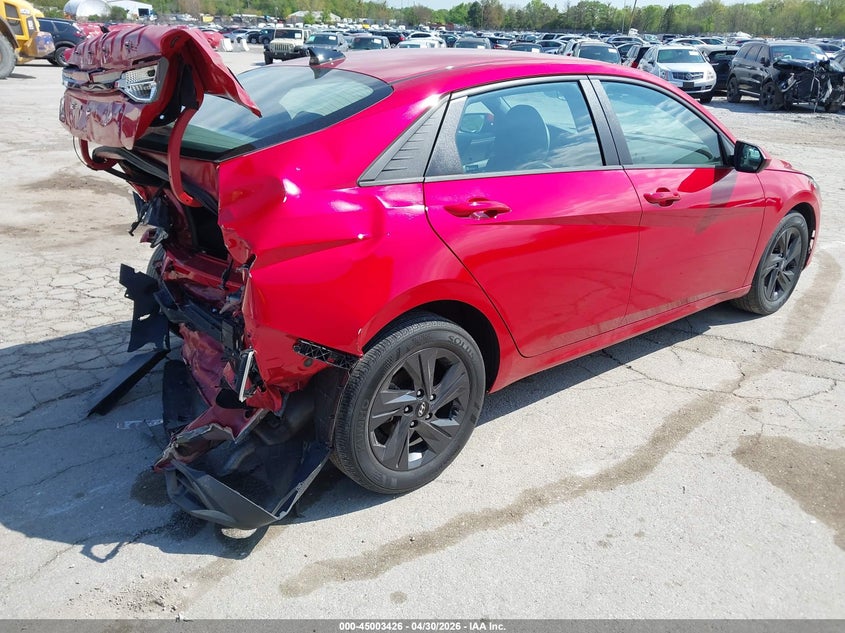 2023 Hyundai Elantra VIN 5NPLM4AG6PH089834 IAAI salvage auction — REAR END, Salvage (Illinois), sold $3,250 on 2026-07-14 (photo 4)