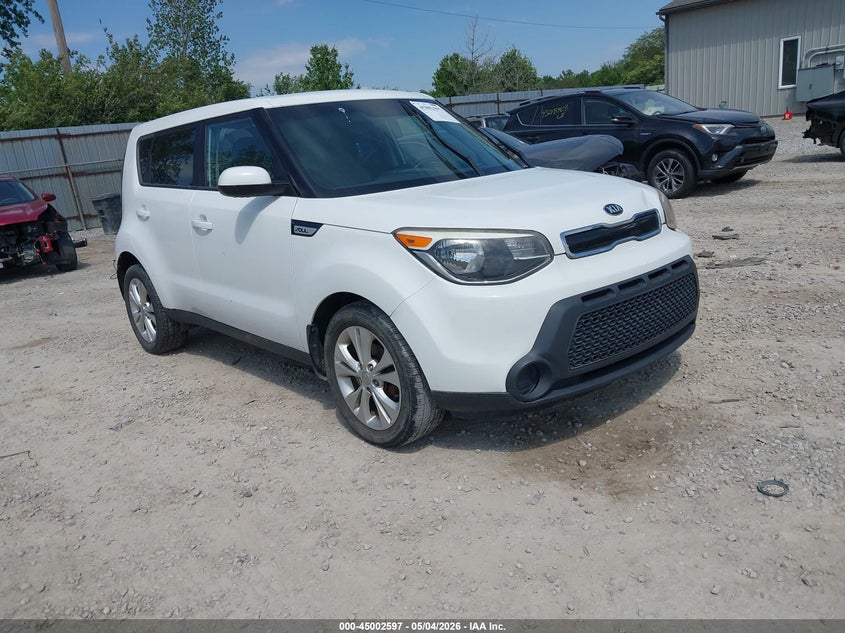 2015 Kia Soul VIN KNDJP3A54F7190087 IAAI salvage auction — LEFT SIDE, Salvage (Ohio), sold $300 on 2026-07-22 (photo 1)