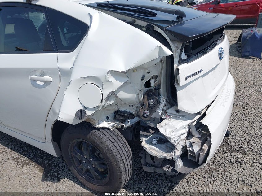 2013 Toyota Prius VIN JTDKN3DUXD1712296 IAAI salvage auction — LEFT REAR, Salvage (Oregon), sold $1,600 on 2026-07-29 (photo 6)