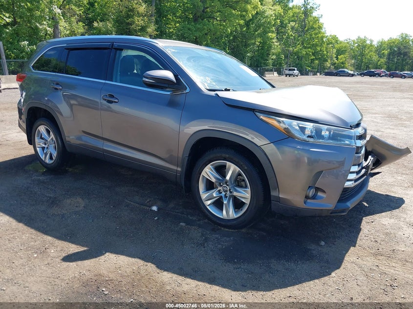 2018 Toyota Highlander VIN 5TDDZRFH1JS877040 IAAI salvage auction — FRONT END, Salvage - Greater Than 75% (Maryland), sold $25 on 2026-07-29 (photo 1)