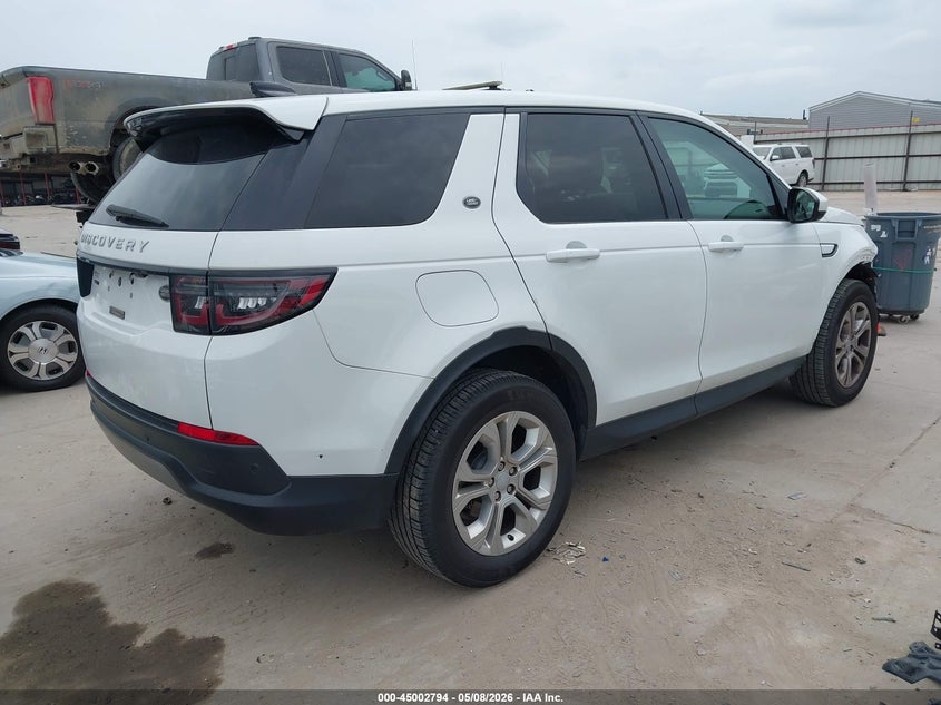 2020 Land rover Discovery sport VIN SALCJ2FX0LH846850 IAAI salvage auction — FRONT END, Original (Texas), sold $4,600 on 2026-07-07 (photo 4)