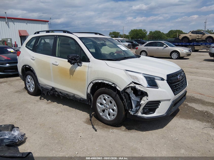2023 Subaru Forester VIN JF2SKACC2PH426073 IAAI salvage auction — EXTERIOR BURN, Salvage (Kansas), sold $4,100 on 2026-07-31 (photo 1)