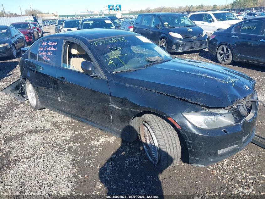 2009 BMW 3er VIN WBAPK73539A452439 IAAI salvage auction — FRONT & REAR, Mv-907A (New York), sold $450 on 2026-07-07 (photo 1)