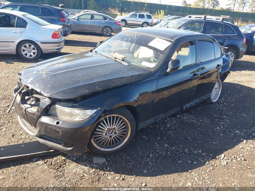 2009 BMW 3er VIN WBAPK73539A452439 IAAI salvage auction — FRONT & REAR, Mv-907A (New York), sold $450 on 2026-07-07 (photo 2)