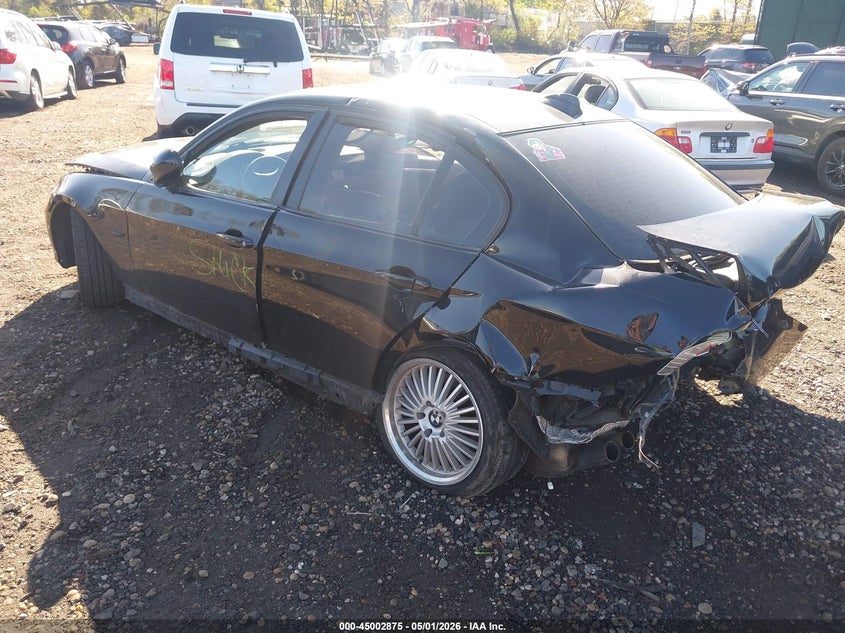 2009 BMW 3er VIN WBAPK73539A452439 IAAI salvage auction — FRONT & REAR, Mv-907A (New York), sold $450 on 2026-07-07 (photo 3)