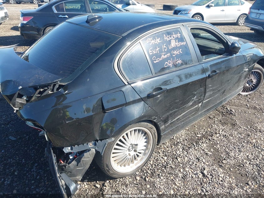 2009 BMW 3er VIN WBAPK73539A452439 IAAI salvage auction — FRONT & REAR, Mv-907A (New York), sold $450 on 2026-07-07 (photo 4)