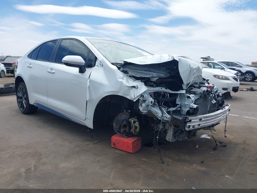 2025 Toyota Corolla VIN JTDBCMFE5SJ045295 IAAI salvage auction — LEFT FRONT, Salvage (Arizona), sold $3,650 on 2026-07-21 (photo 1)