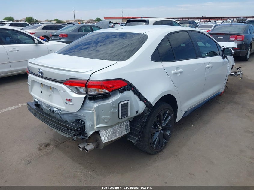 2025 Toyota Corolla VIN JTDBCMFE5SJ045295 IAAI salvage auction — LEFT FRONT, Salvage (Arizona), sold $3,650 on 2026-07-21 (photo 4)
