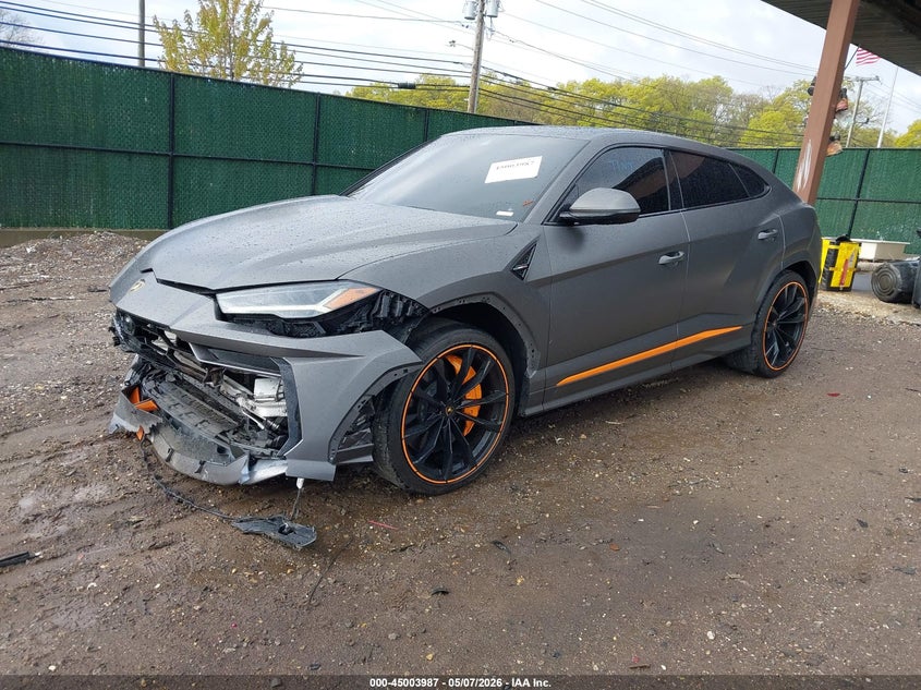 2022 Lamborghini Urus VIN ZPBUA1ZLXNLA19302 IAAI salvage auction — FRONT END, Salvage (Florida), sold $31,250 on 2026-07-27 (photo 2)