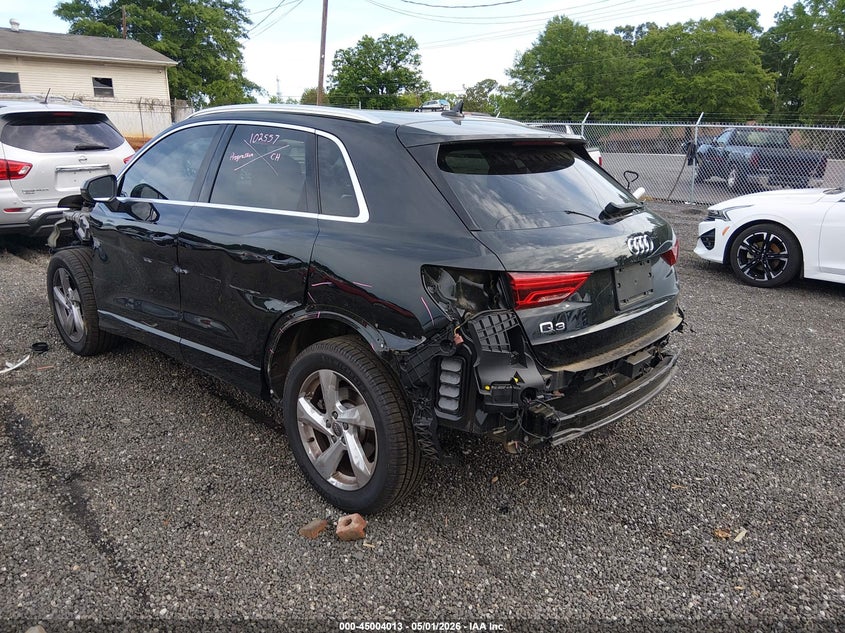2020 Audi Q3 VIN WA1AECF37L1125076 IAAI salvage auction — SIDE, Wait Title, sold $2,450 on 2026-07-28 (photo 3)