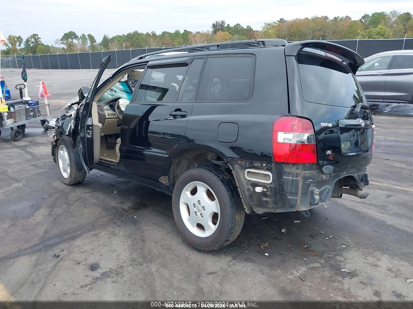 2005 Toyota Highlander VIN JTEDP21A550046040 IAAI salvage auction — ROLLOVER, Salvage (Idaho), sold $400 on 2026-07-08 (photo 3)