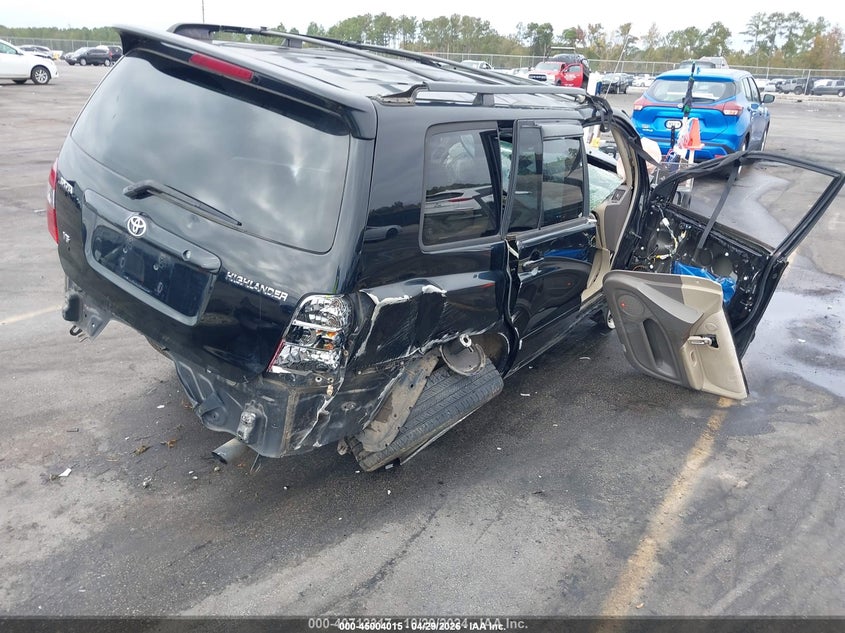 2005 Toyota Highlander VIN JTEDP21A550046040 IAAI salvage auction — ROLLOVER, Salvage (Idaho), sold $400 on 2026-07-08 (photo 4)