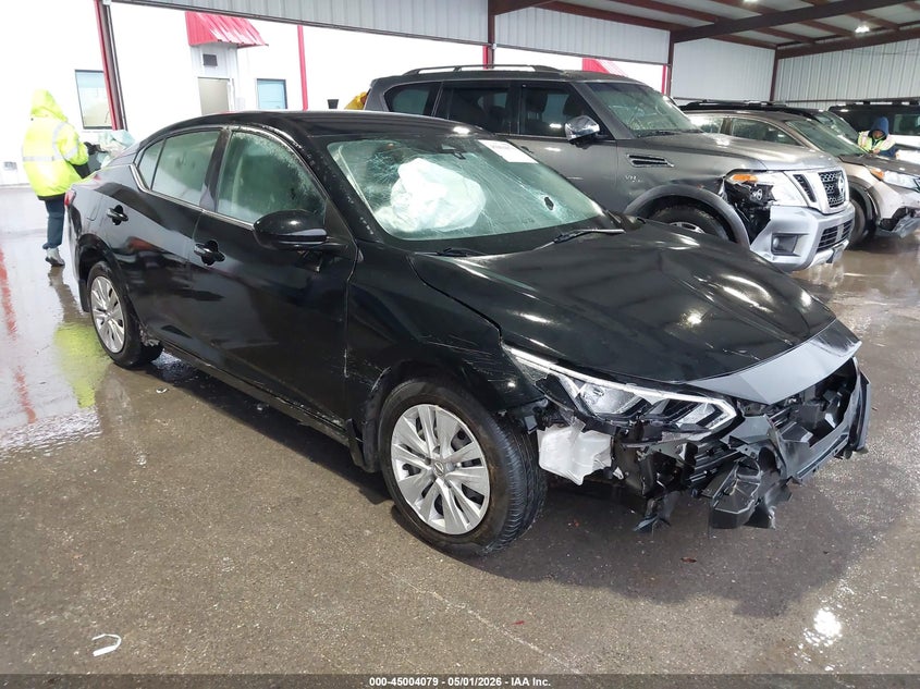 2022 Nissan Sentra VIN 3N1AB8BV4NY281466 IAAI salvage auction — LEFT FRONT, Salvage (Texas), sold $1,075 on 2026-07-19 (photo 1)