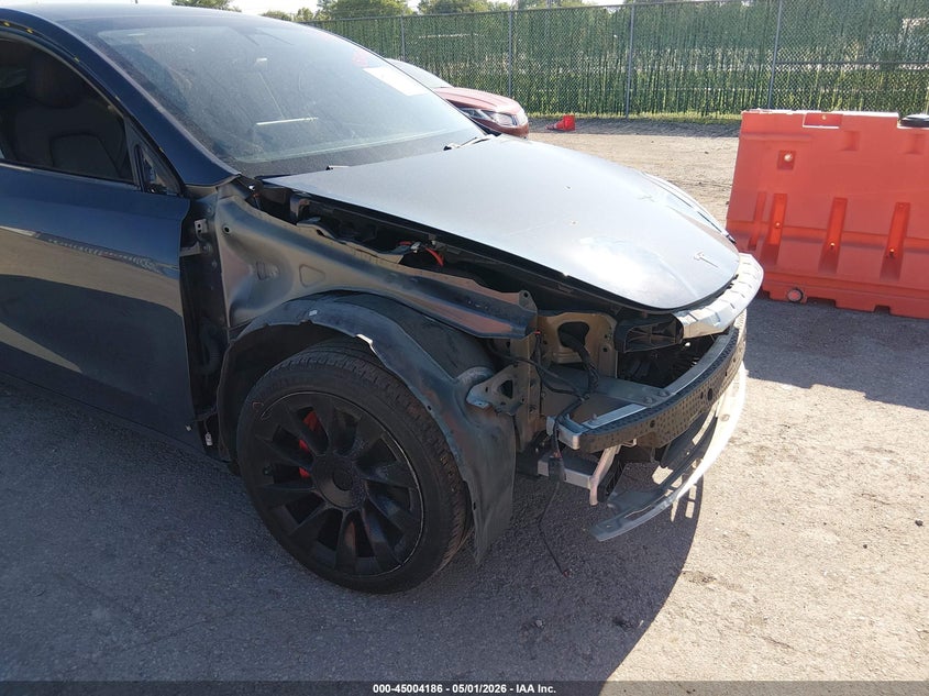 2021 Tesla Model y VIN 5YJYGDEE6MF080647 IAAI salvage auction — RIGHT FRONT, Wait Title, sold $3,050 on 2026-07-24 (photo 6)