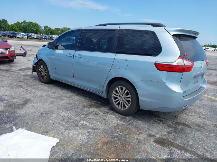 2016 Toyota Sienna VIN 5TDYK3DCXGS717905 IAAI salvage auction — LEFT SIDE, Rebuildable (Florida), sold $1,825 on 2026-07-23 (photo 3)