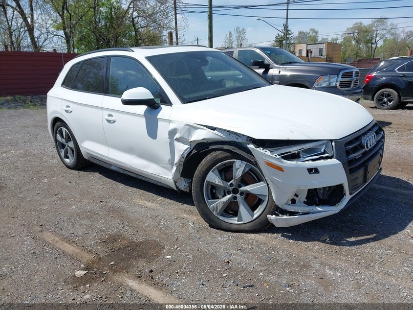 2020 Audi Q5 VIN WA1ANAFYXL2093105 IAAI salvage auction — RIGHT FRONT, Clear (Michigan), sold $8,100 on 2026-07-09 (photo 1)