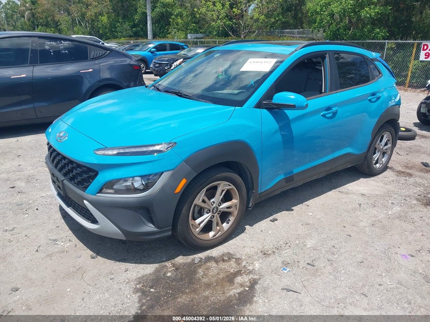2022 Hyundai Kona VIN KM8K32AB3NU871174 IAAI salvage auction — REAR END, Wait Title, sold $3,625 on 2026-07-06 (photo 2)